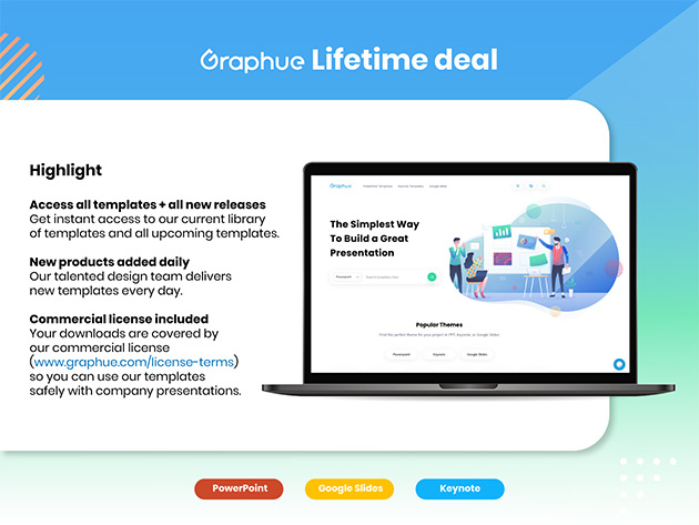 Graphue Presentation Templates Lifetime Subscription